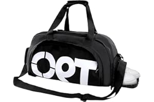 LUCKITS Borsa da palestra sportiva, Macause Borsone da viaggio leggera a tracolla con cinghie impermeabile con scomparto per scarpe Zaino grande per donne uomini