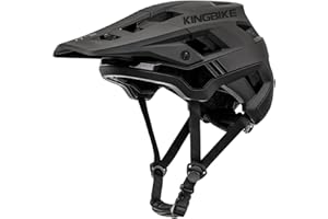 KINGBIKE Fahrradhelm Mountainbike Helm Visier Abnehmbar MTB Helme für Herren Damen Erwachsene Jugend