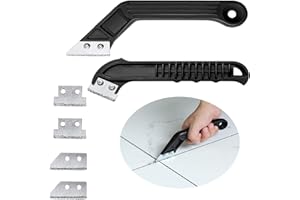 Mikqky 2 Stücke Fugenentferner Werkzeug, Fliesen Fugenentferner Werkzeuge Zum, Küche Badezimmer Boden Wandfliese Fugenschaber Reinigungswerkzeug(Mit 2 Klingenwechsel)