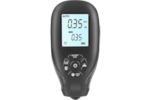 YHUS Misuratore di spessore della vernice per auto, con misuratore digitale di vernice per auto, strumento di misurazione della vernice dell'auto, strumento di misurazione della vernice(nero)