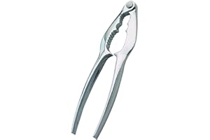 COOK CONCEPT CMKU6251 CASCANUECES 15 CM, Acciaio Inox, Marrone/Nero, 15 x 3,50 x 1,40 cm