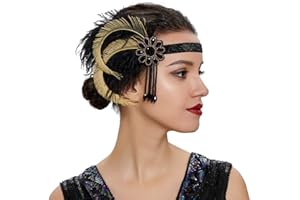 JaosWish Flapper Gatsby Headband 1920s Headpiece Retro Style Roaring 20s Accessories for Costume Prom Wedding Party