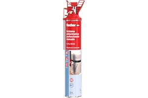 Fischer Schiuma Poliuretanica Professionale PU 750 con Erogatore, Resistente alla Pressione e al Fuoco B2, Riempitiva, Isolante, Sigillante, Espansa, 9293