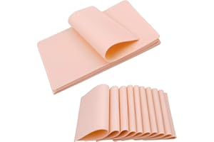 PIXESTT Piel Sintetica Tatuaje, Piel de Tatuaje de Doble Cara para el Kit de Tatuajes, La Piel Sintética Profesional es Adecuada para Práctica-14,5 cm * 19 cm * 1,5mm (15 Piezas)