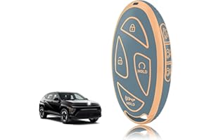 TOOMUME Funda Llave TPU, Carcasa Llave Apto para Hyundai Tucson NX4 Kona SX2 Ioniq 6 Grandeur GN7 Grand Prix Azera Elantra Sonata, Cubierta Llaves Coche Mando - Smart Key