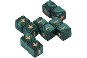 SPYMINNPOO 20-teiliges Würfel-Set, Berechnung Minus Requisiten, Früherziehung, Mathe-Unterricht, Würfel, Mehrere Farben, Optional