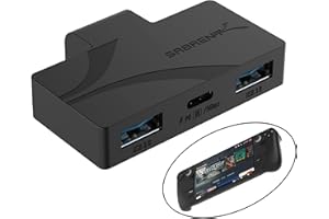 ‎SABRENT SABRENT Type-C 3-Port Gaming Hub für Steam Deck | 5Gbps USB 3.2, Dual USB-A Ports, PD-Ladung, kompaktes Design (HB-STDK)