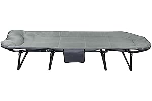 LANTUS Lit de Camp Pliable en Aluminium pour l'armée - Lit de Camping Pliable et lit d'invité1 Personne, Lit d’Appoint, Capacité 150 kg, pour Camping, Randonnée, Voyage en Plein Air