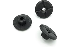 VVO Fasteners- Black Aluminium Engine Heat Shield/Insulator Fastener Nuts for Mercedes-Benz C-Class, E-Class, (Pack of 10)