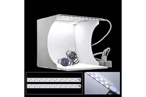 ELLENNE STUDIO SET FOTOGRAFICO PORTATILE LIGHT BOX CON ILLUMIN. LED 6 SFONDI