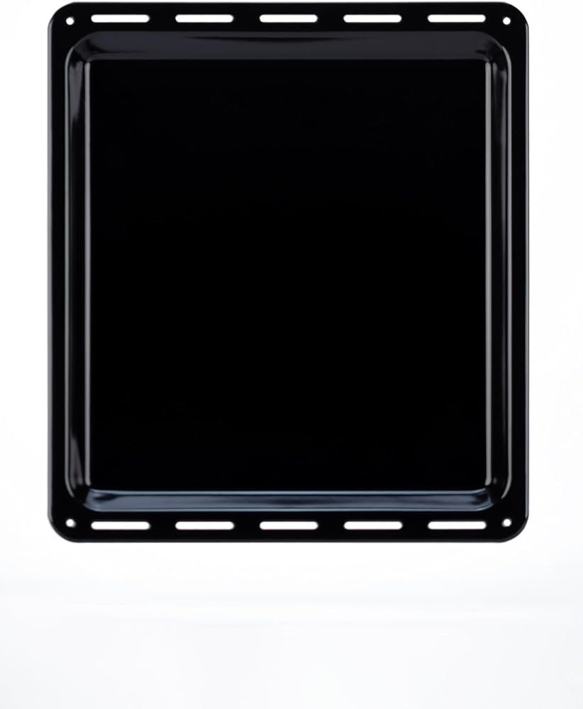 Ankastre Emaye Fırın Tepsisi 42,2x37,5x2CM Bosch Siemens Beko Arçelik Vestel Profilo Uyumlu Siyah Renk