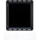 Ankastre Emaye Fırın Tepsisi 42,2x37,5x2CM Bosch Siemens Beko Ar&ccedil;elik Vestel Profilo Uyumlu Siyah Renk