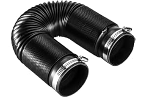 Gancon Air Intake Pipe, 76mm/3in Universal Cold Air Intake, Car Modified Air Intake Flexible, Car Cold Air Intake Duct Tube Hose, Universal Car Accessories