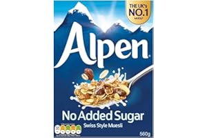 Alpen No Added Sugar The Swiss Recipe 560 G (Pack of 6)