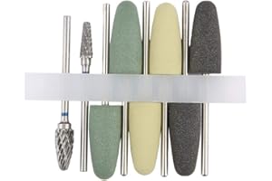 MUTUER Polishing Burs Kits Acrylic Resin, HP Dental Resin Base Acrylic Tungsten Carbide Steel Polishing Burs 2.35mm for Polishing and Smoothing Teeth (8Pcs)