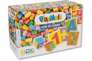 PlayMais Fun to Learn Numbers Jouet éducatif pour Les Enfants à partir de 3 Ans | kit de Loisir créatif avec 550 pièces, 14 modèles et Instructions pour Le Bricolage | créativité et motricité…