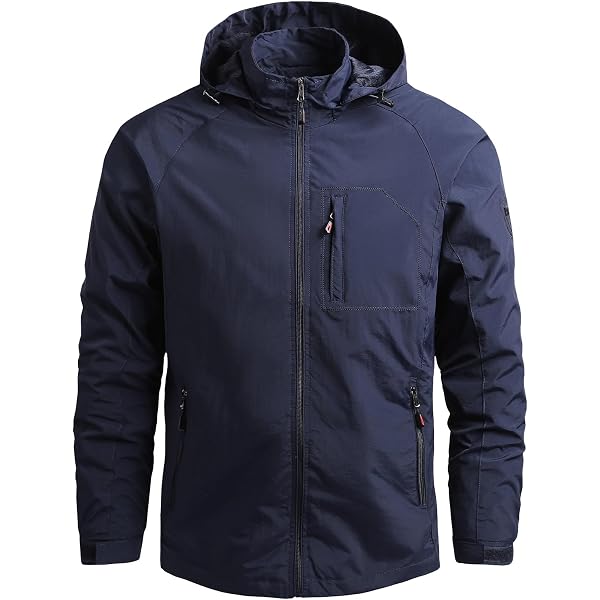 Veste Coupe-vent Imperméable Homme Grande Taille - Légère Et Respirante - Pour Running, Randonnée, Sport - Parka Hiver Printemps