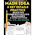 Main Idea and key details practice: READING COMPREHENSION PASSAGES & EXTRA ACTIVITIES 3rd, 4th & 5th grade