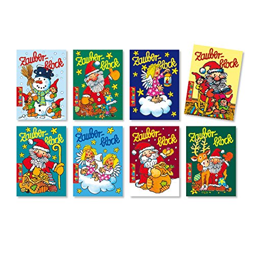 8 Zauberblöckchen im Set - Weihnachten (A8 -7,5x5,2cm) - 8 Motive - Lutz Mauder 8 Zauberblöckchen im Set - Weihnachten (A8 -7,5x5,2cm) - 8 Motive - Lutz Mauder