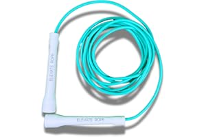 ‎ELEVATE ROPE Elevate Speed Rope MAX - Professionelles Springseil aus Strapazierfähigem PVC mit Nylonkern - 5 mm - Länge Max. 3 Meter - Extrem Starke Griffe