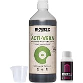 GROWMANIA Acti Vera by BioBizz 1L + Up Nutrients Boost Up Sample + Measuring Cup | Universal Organic Activator | Strengthens