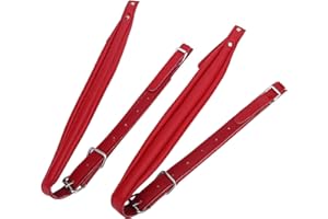 Shipenophy Sangle d'accordéon, Accessoires d'instruments Ceintures d'accordéon durables pour la Plupart des accordéons avec 16-120 Basses(Rouge)