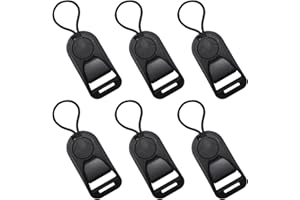 MAXQUU 6 adaptadores de correa de cámara, correa de liberación rápida, adaptador de liberación rápida, hebilla de liberación rápida para cámara trasera, hebilla de liberación rápida (negro), Negro ,