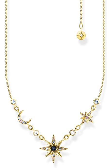 Thomas Sabo Damen Ohrringe Ohrstecker Stern Mond 925 Sterling 