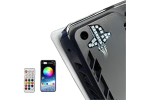 BeisDirect 12 Colors PS5 Slim RGB Logo LED for PlayStation 5 Slim Console, Illuminated Logo LED for PS5 Slim Disc & Digital Console