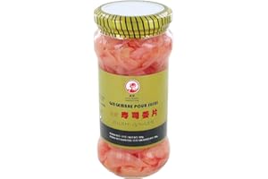 Gingembre Coq pour Sushi 340g/Pot - Lot de 1, 2, 3, 4 et 24 Pots - Livraison Gratuite France - Expédition depuis France par la sté Bo Time (1)