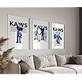 Pixel DemonMG Hypebeast Wall Art Blue Set Of 3 Wall Art Gallery Wall Posters A4