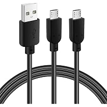 Cavo USB Micro USB per Danew Konnect 608, ricarica rapida, cavo di ricarica e sincronizzazione rapido trasferimento dati, cavo 3 m