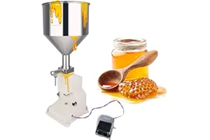SUSEMSE Pneumatic Paste Liquid Filling Liquid Filling Machine 5-50ml Bottle Filling Machine Pneumatic Paste Stainless Steel Lip Gloss Filling Machine A02