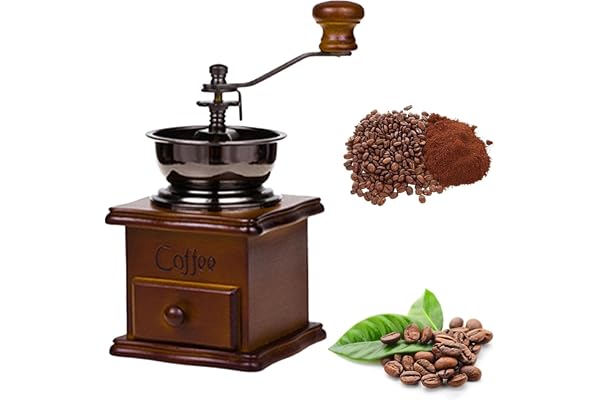 Moulin à Café Vintage Manuel en Bois, Classique Rétro, Réglage Grossier, Cadeau Pour Les Amateurs De Café
