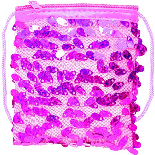 German Trendseller® – 12 x Glitzer Kinder Geldbörsen zum Umhängen ┃ NEU ┃ Mitgebsel ┃ Kindergeburtstag ┃ Portmonee ┃ Für 12 Kinder - 6