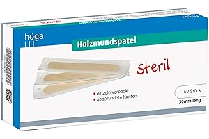 ZIGZAGMARS Höga Lot de 50 spatules en bois stériles Longueur 150 mm