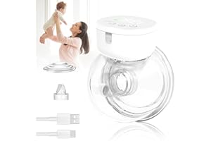 Journeyside Tiralatte Portatile, Tiralatte Elettrico Indossabile Tiralatte Elettrico a Mani Libere con 3 Modalità e 9 Livelli, Display a LED, Tiralatte Leggero Ultra Silenzioso, Flangia 24 mm