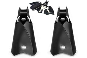 FreeSkill Llavero Batman - Funda para Llaves de Piel Sintética con Diseño de Murciélago - Organizador para Coche y Moto