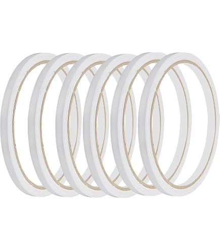 Lot De 12 Rouleaux De Ruban Adhésif Double Face Fin - 6 Mm X 10 M - Idéal Pour Bricolage, Scrapbooking, Emballage Cadeau Et Projets Créatifs