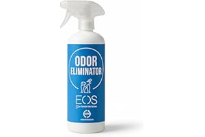 ELIMINATE ODOR SYSTEM S.L. EOS (1 litro) Eliminador de olores Mascotas al instante. Anti olor orines de Perros, Gatos. Aplicar en sofás, arenero, cesped, Coche. Detergente enzimatico, Repelente de micciones gatos.