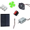 Electronic Spices Diy Mini School Solar Projects Kit Motor Battery Buzzer Kit For Hobbyists And School& College Students With User Manual and Video Tutorial