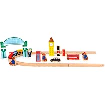 Set De Jeu Paddington Bear - Circuit Train Miniature En Bois Avec Gare, Rails, Train Et Accessoires Londoniens - 6