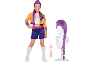 ZHOAOUAO Anime Cosplay Costume, Cosplay Kostüm Kinder mit Perücke, Anime Verkleidung Kinder, Kinderrollenspiele Kostümzubehör Kinderkostüme für Halloween Karneval Fasching Dress-up Party