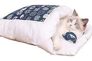 Clgorm Orthopädischer Katzenschlafsack, Katzenschlafsack Warm, Katzen Schlafsack, Gemütliche Beruhigende Katzendecke, Sicherheitsgefühl-Tierbett (B, M (Within 3-10 pounds))