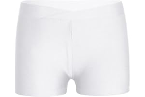 dPois Shorts de Sport Fille Enfant Gymnastique Gym Ballet Shorts de Danse Jazz Yoga Short de Bain Plage Legging Pantalon Court Extensible Short de Course