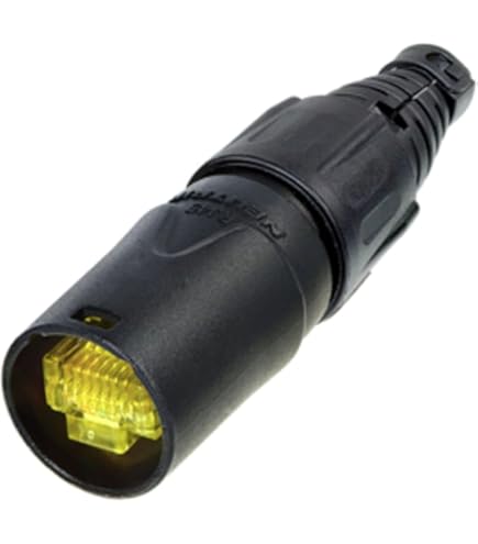 MONACOR Presa RJ45 Da Pannello NE-8FDPB - Connettore Ethernet Robusto Per Audio/Video - Foto 6