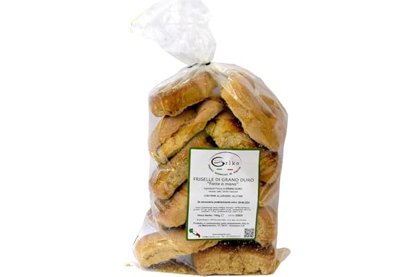 Friselle Artigianali di Grano Duro, 700gr, Prodotti Tipici Pugliesi, Prodotti da forno