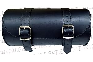 Selle del Salento Barilotto borsa moto in pelle 25x12 portaattrezzi bikebag Satteltasche compatibile con harley devindson moto guzzi triumph