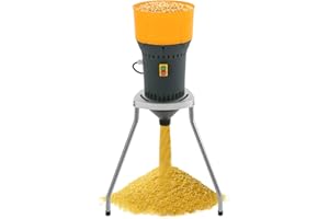 LALALENY Electric Grain Mill Grain Mill Grain Mill Feed Mill with 5 Grinding Sieves for Cereals Corn Grain Wheat Feed Mill Flour Mill (Type B, 1000W 25L)
