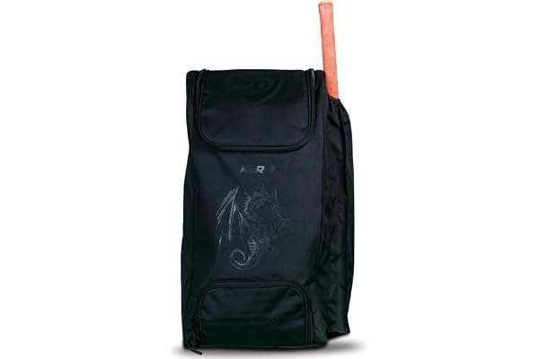 SG KLR Junior Duffle Cricket Kit Bag Black Lightweight, Spacious, Durable Ideal for Young Players to Carry Full Cricket Gear Easily